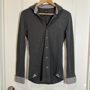 BOSS Ridley Jersey Slim Fit Shirt Mens Small